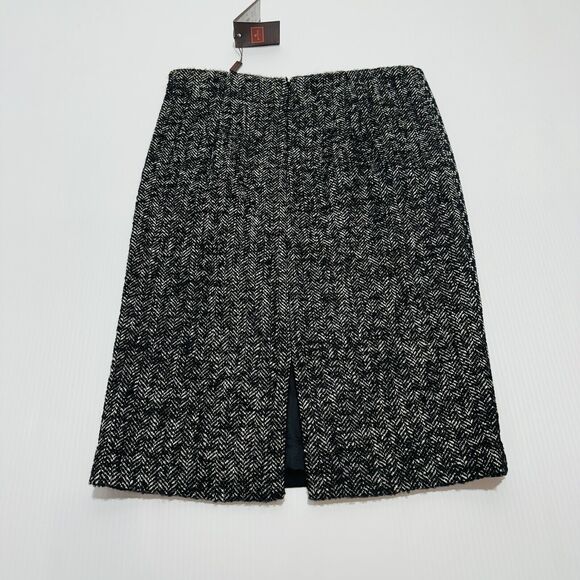 ETRO Women 44 US 8 Wool Gray Multi Pattern & Textured Pencil Skirt NWT $1,160 - Picture 2 of 10